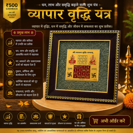 Vypar Vrudhhi Yantra On Pyrite Frame